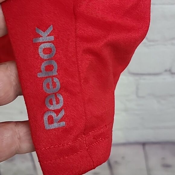 Reebok Men's Large Red Casual Tee Short Sleeve Crewneck T-Shirt Quick Dry Active - Picture 4 of 7